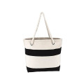 Cotton Resort Tote Bag with Rope Handle.