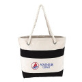 Cotton Resort Tote Bag with Rope Handle.