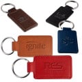 Leeman Tuscany PU Leather Rectangle Keychain
