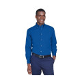 Harriton® Men's Easy Blend™ Long-Sleeve Twill Shirt with ...