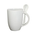 12 oz. Dapper Ceramic Mug With Spoon.