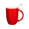 12 oz. Dapper Ceramic Mug With Spoon.