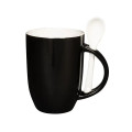 12 oz. Dapper Ceramic Mug With Spoon.