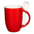 12 oz. Dapper Ceramic Mug With Spoon.
