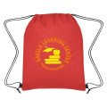 Crosshatch Non-Woven Drawstring Bag