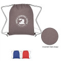 Crosshatch Non-Woven Drawstring Bag