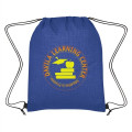 Crosshatch Non-Woven Drawstring Bag