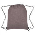 Crosshatch Non-Woven Drawstring Bag
