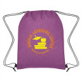 Crosshatch Non-Woven Drawstring Bag