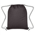 Crosshatch Non-Woven Drawstring Bag