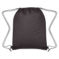 Crosshatch Non-Woven Drawstring Bag