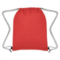 Crosshatch Non-Woven Drawstring Bag