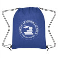 Crosshatch Non-Woven Drawstring Bag