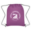 Crosshatch Non-Woven Drawstring Bag