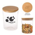 Glass Container With Bamboo Lid