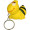 Bee Stress Reliever Key Chain