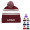 Two-Tone Knit Pom Beanie with Cuff