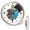 Bridge 14" Brushed Metal Analog Wall Clock