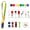 Universal Source® 3/8" Polyester 4 Color Lanyard