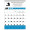 Products Yearly Record® Blue Calendar