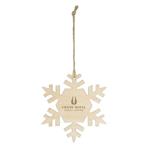 Wood Ornament - Snowflake
