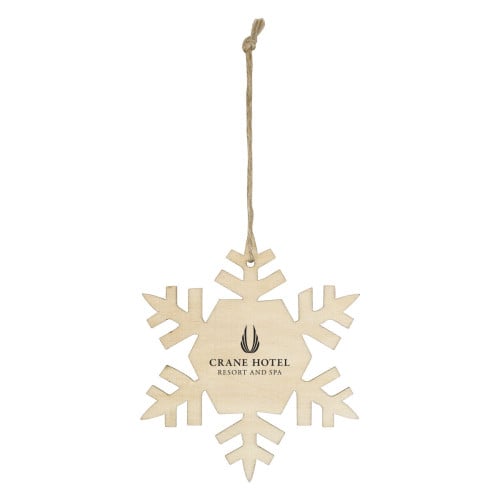 Wood Ornament - Snowflake