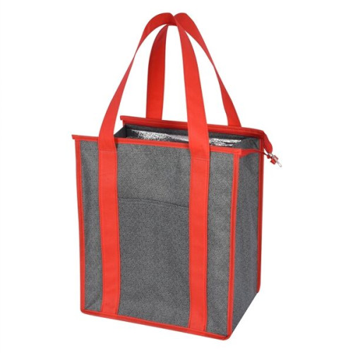 HEATHERED NON-WOVEN COOLER TOTE BAG