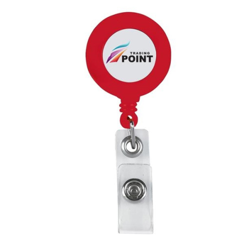 Personalized Promotional Retractable Badge Holder with Laminated Label