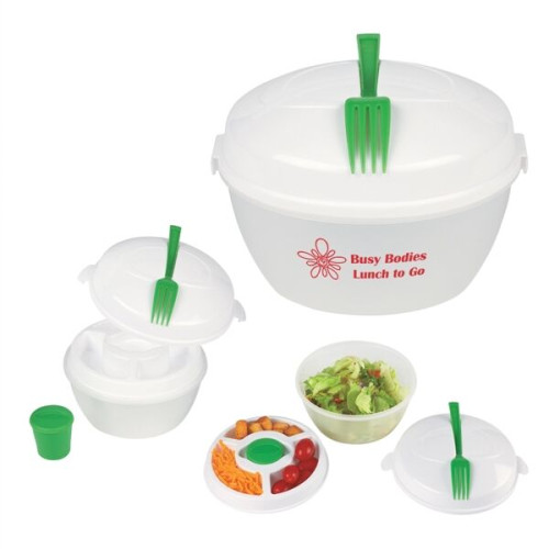 Salad Bowl Set With Custom Handle Box
