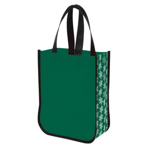 Snow Flurry Laminated Non-Woven Tote Bag