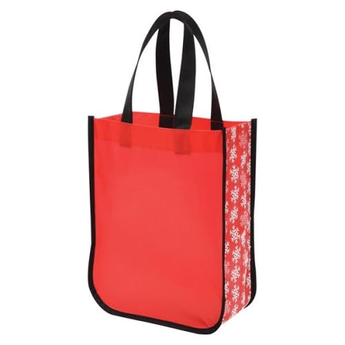 Snow Flurry Laminated Non-Woven Tote Bag