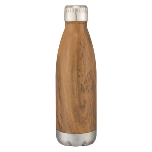 16 Oz. Stainless Steel Swig Woodtone Bottle