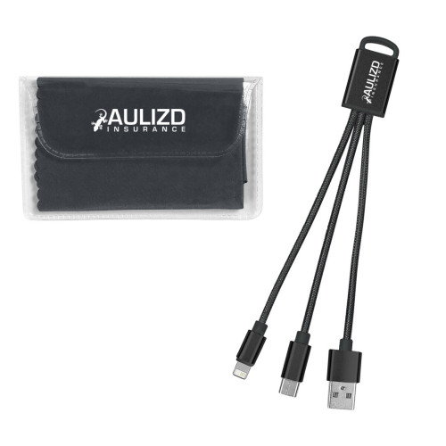 Braided Charging Buddy & Micro Fiber Cloth Set