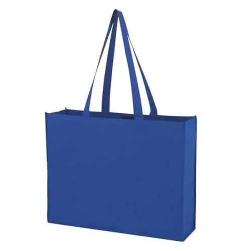 Non-Woven Shopper Tote Bag With Hook And Loop Closure