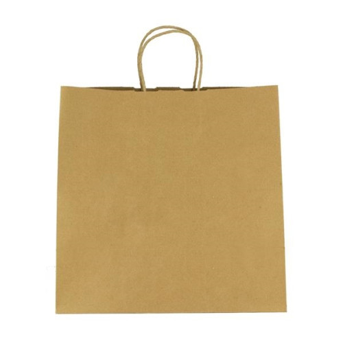 Kraft Paper Brown Shopping Bag - 10" x 10"