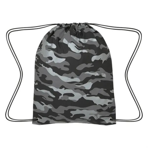 Reflective Camo Drawstring Sports Pack