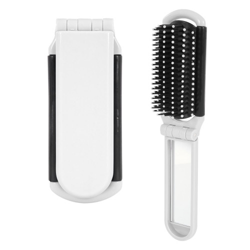 Kwik-Fix Folding Brush With Mirror