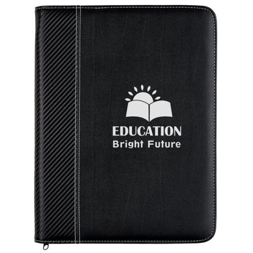 Carbon Fiber Zippered Portfolio