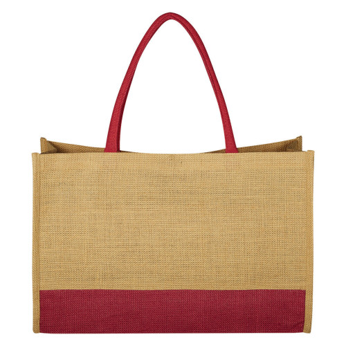 Jute Box Tote Bag