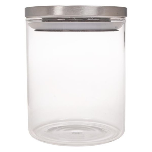 26 Oz. Glass Container With Stainless Steel Lid