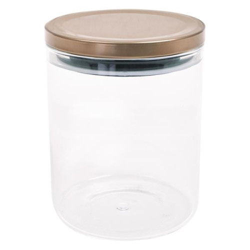 26 Oz. Glass Container With Stainless Steel Lid