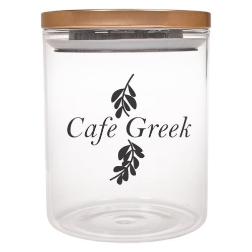 26 Oz. Glass Container With Stainless Steel Lid