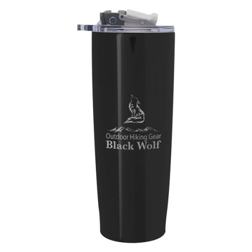25 Oz. Pop 'N Sip Stainless Steel Tumbler