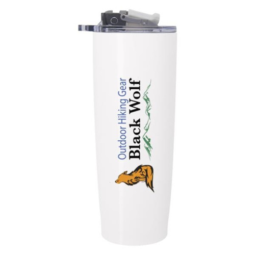 25 Oz. Pop 'N Sip Stainless Steel Tumbler
