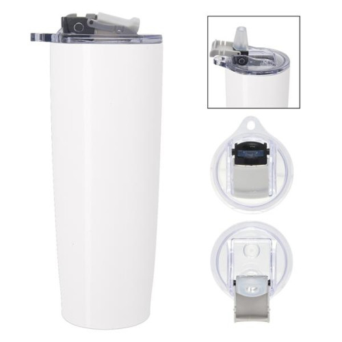 25 Oz. Pop 'N Sip Stainless Steel Tumbler