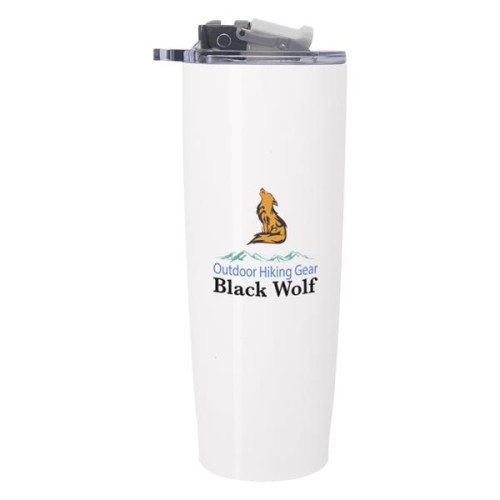 25 Oz. Pop 'N Sip Stainless Steel Tumbler