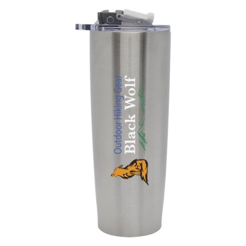 25 Oz. Pop 'N Sip Stainless Steel Tumbler