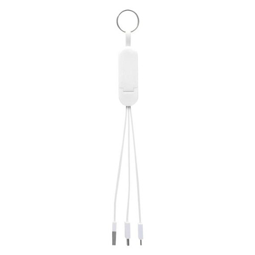 3-In-1 Charging Cable Phone Stand & Key Ring