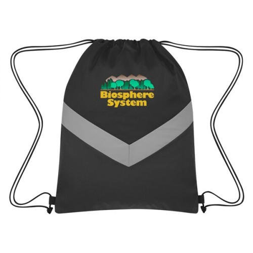 Reflective Stripe Drawstring Sports Pack