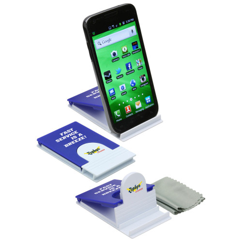 5“ x 5” Microfiber Cloth with Phone Holder